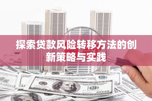 盐田探索贷款风险转移方法的创新策略与实践