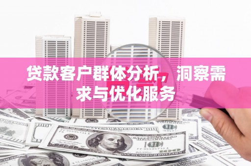 盐田贷款客户群体分析，洞察需求与优化服务